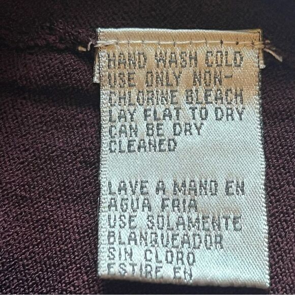 Nine West Women's Lace Up Blouse/Tunic  Burgundy Size Small, Long sleeve - Picture 9 of 9